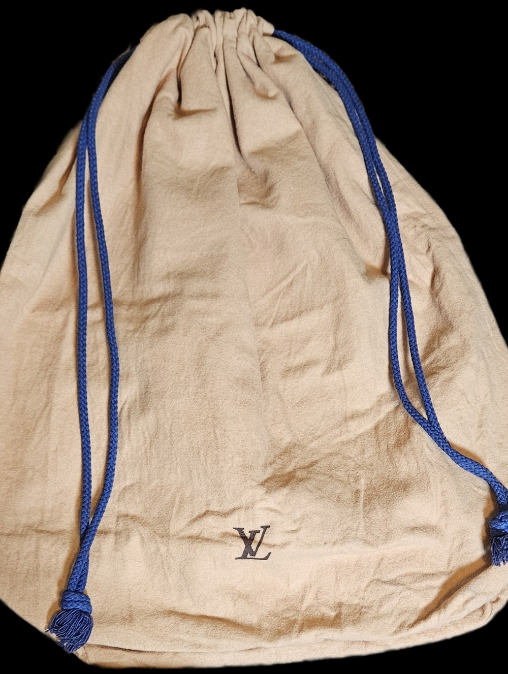 Louis Vuitton XL Drawstring Dust Bag Keepall Travel Tote Onthego Handbag Pouch